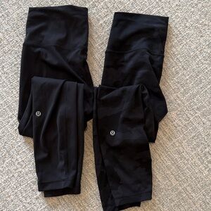 lululemon athletica Black and Camouflage Leggings